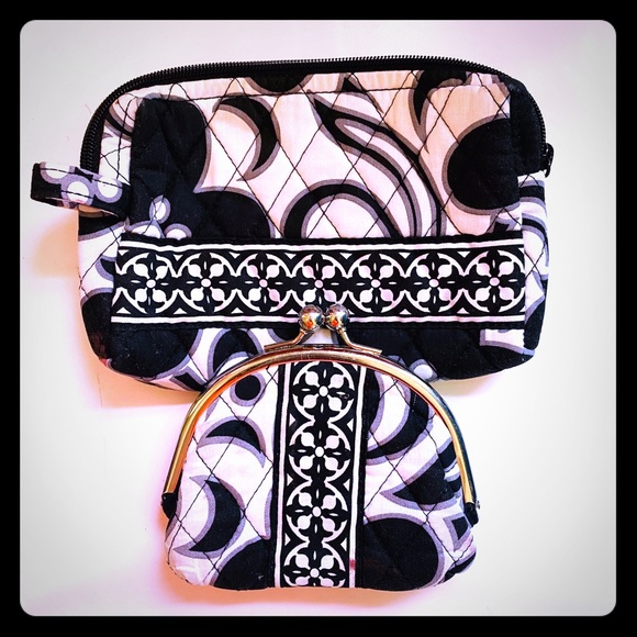 Vera Bradley Makeup Bag & Coin Purse Set